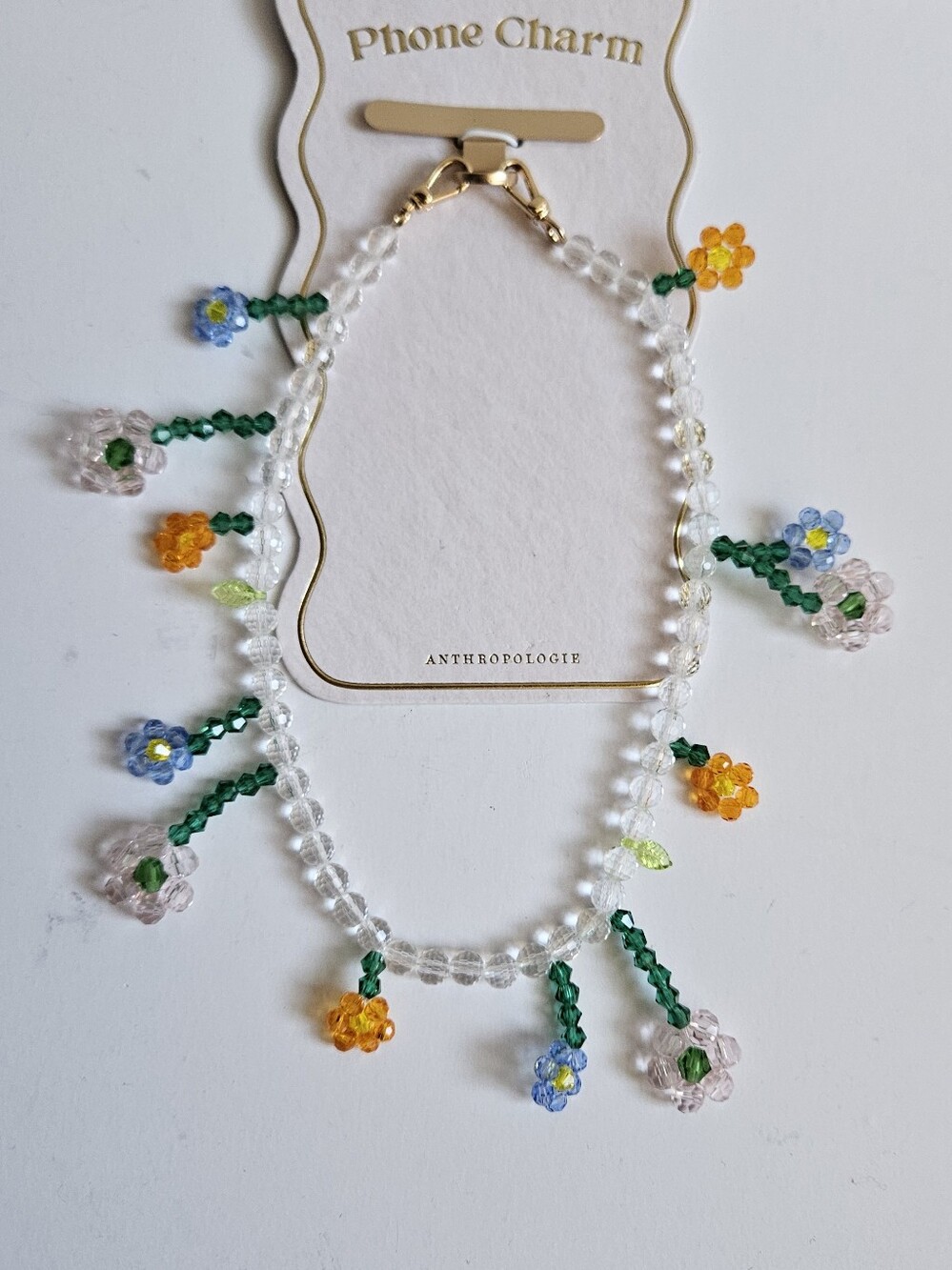 Anthropologie Daisy Beaded Phone Chain - Picture 5 of 9